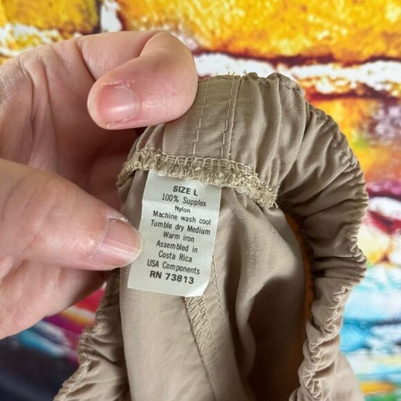 Vintage 90s Starbus Nylon Pants Unisex Size Large Drawstring Elastic Waist - Picture 6 of 6